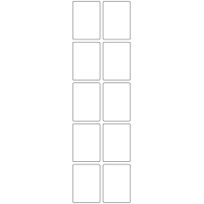 11069 - Label Size 40mm x 55mm - 2370 labels per roll 