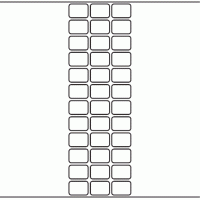 1107 - Label Size 25mm x 18mm - 9,900 labels per roll