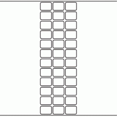 1107 - Label Size 25mm x 18mm - 9,900 labels per roll 