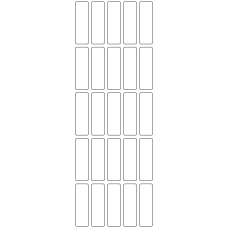 11071 - Label Size 17mm x 55mm - 5930 labels per roll 