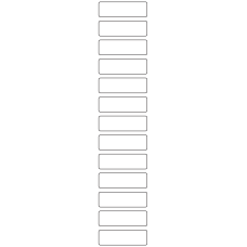 11072 - Label Size 55mm x 17mm - 3260 labels per roll 