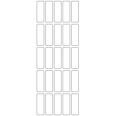 11075 - Label Size 17mm x 51mm - 6260 labels per roll 