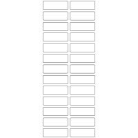 11076 - Label Size 51mm x 17mm - 6510 labels per roll