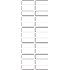 11076 - Label Size 51mm x 17mm - 6510 labels per roll 