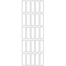 11080 - Label Size 15mm x 50mm - 6260 labels per roll 