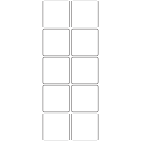 11081 - Label Size 48mm x 48mm - 2760 labels per roll