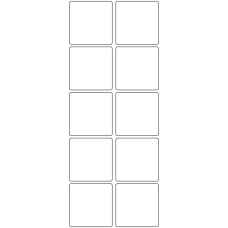 11081 - Label Size 48mm x 48mm - 2760 labels per roll 