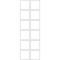 11084 - Label Size 46mm x 46mm - 2840 labels per roll