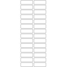 11086 - Label Size 46mm x 15mm - 7720 labels per roll 