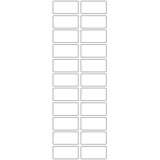 11088 - Label Size 45mm x 22mm - 5510 labels per roll 