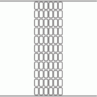 1109 - Label Size 12mm x 23mm - 15,600 labels per roll