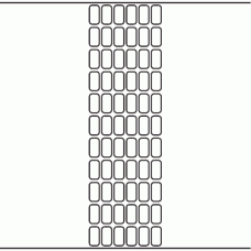 1109 - Label Size 12mm x 23mm - 15,600 labels per roll 