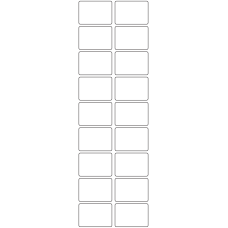 11090 - Label Size 43mm x 30mm - 4270 labels per roll 