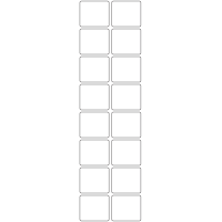 11091 - Label Size 40mm x 35mm - 3670 labels per roll