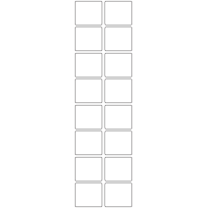 11091 - Label Size 40mm x 35mm - 3670 labels per roll 