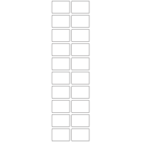 11096 - Label Size 37mm x 26mm - 4740 labels per roll