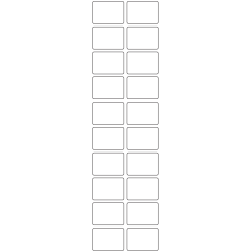 11096 - Label Size 37mm x 26mm - 4740 labels per roll 