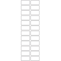 11098 - Label Size 36mm x 18mm - 6610 labels per roll