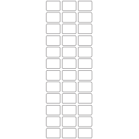 11107 - Label Size 25mm x 18mm - 9920 labels per roll