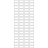 11108 - Label Size 23mm x 12mm - 18740 labels per roll