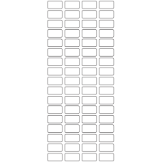 11108 - Label Size 23mm x 12mm - 18740 labels per roll 