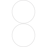 11111 - Label Size 174mm dia - 390 labels per roll