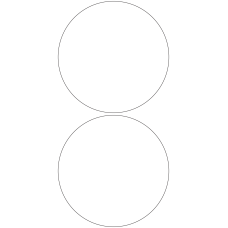 11111 - Label Size 174mm dia - 390 labels per roll 