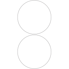 11112 - Label Size 149mm dia - 460 labels per roll 