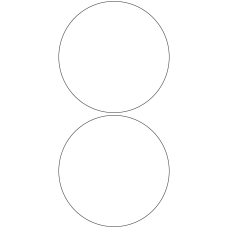 11113 - Label Size 124mm dia - 550 labels per roll 