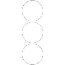 11114 - Label Size 98mm dia - 690 labels per roll 