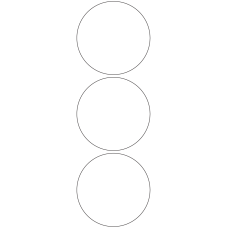 11115 - Label Size 95mm dia - 710 labels per roll 