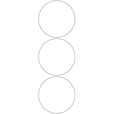 11116 - Label Size 90mm dia - 750 labels per roll 