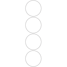 11118 - Label Size 70mm dia - 950 labels per roll 