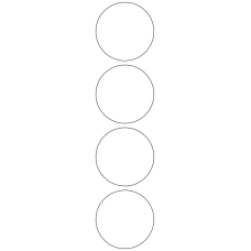 11119 - Label Size 65mm dia - 1000 labels per roll 