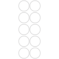 11120 - Label Size 50mm dia - 2510 labels per roll