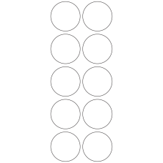11121 - Label Size 46mm dia - 2760 labels per roll 
