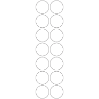 11122 - Label Size 40mm dia - 3220 labels per roll