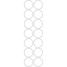 11122 - Label Size 40mm dia - 3220 labels per roll 
