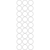 11123 - Label Size 30mm dia - 6400 labels per roll