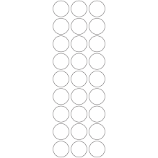 11123 - Label Size 30mm dia - 6400 labels per roll 