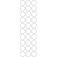 11124 - Label Size 25.4mm dia - 7110 labels per roll