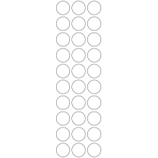 11124 - Label Size 25.4mm dia - 7110 labels per roll 