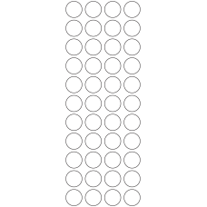 11125 - Label Size 20mm dia - 12130 labels per roll 