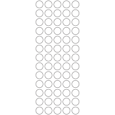 11126 - Label Size 16mm dia - 17910 labels per roll 