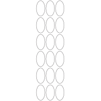 11135 - Label Size 25mm x 45mm - 4270 labels per roll