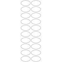 11136 - Label Size 45mm x 25mm - 4740 labels per roll