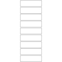 11144 - Label Size 89mm x 25mm - 2480 labels per roll