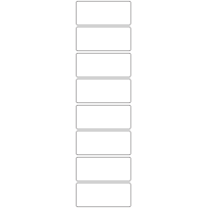11145 - Label Size 80mm x 35mm - 1840 labels per roll 