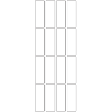 11147 - Label Size 25mm x 73mm - 3670 labels per roll 