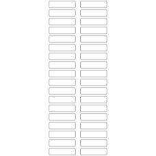 11152 - Label Size 50mm x 13mm - 8530 labels per roll 